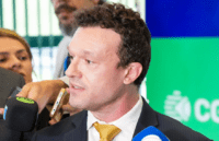 Luis Felipe Vidal Arellano em coletiva de imprensa